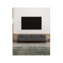 Milani 150cm Tv Ünitesi Tv Sehpası Antasit - Antrasit Antrasit-antrasit