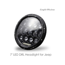 Eagevision C0045 7" LED Su Geçirmez DRL Yuvarlak Araba Farı.