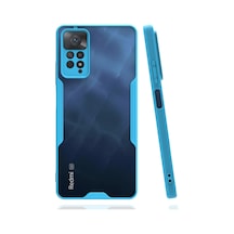Gld-spt- Newface Xiaomi Redmi Note 11 Pro Kılıf Platin Silikon - Mavi