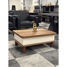 Bohem Membran Akıllı Sehpa Barok Ceviz