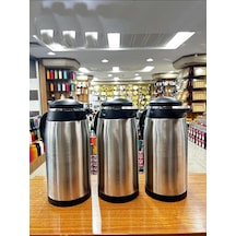 Cooker İçi Cam Çelik Termos 1.3 Lt Gri
