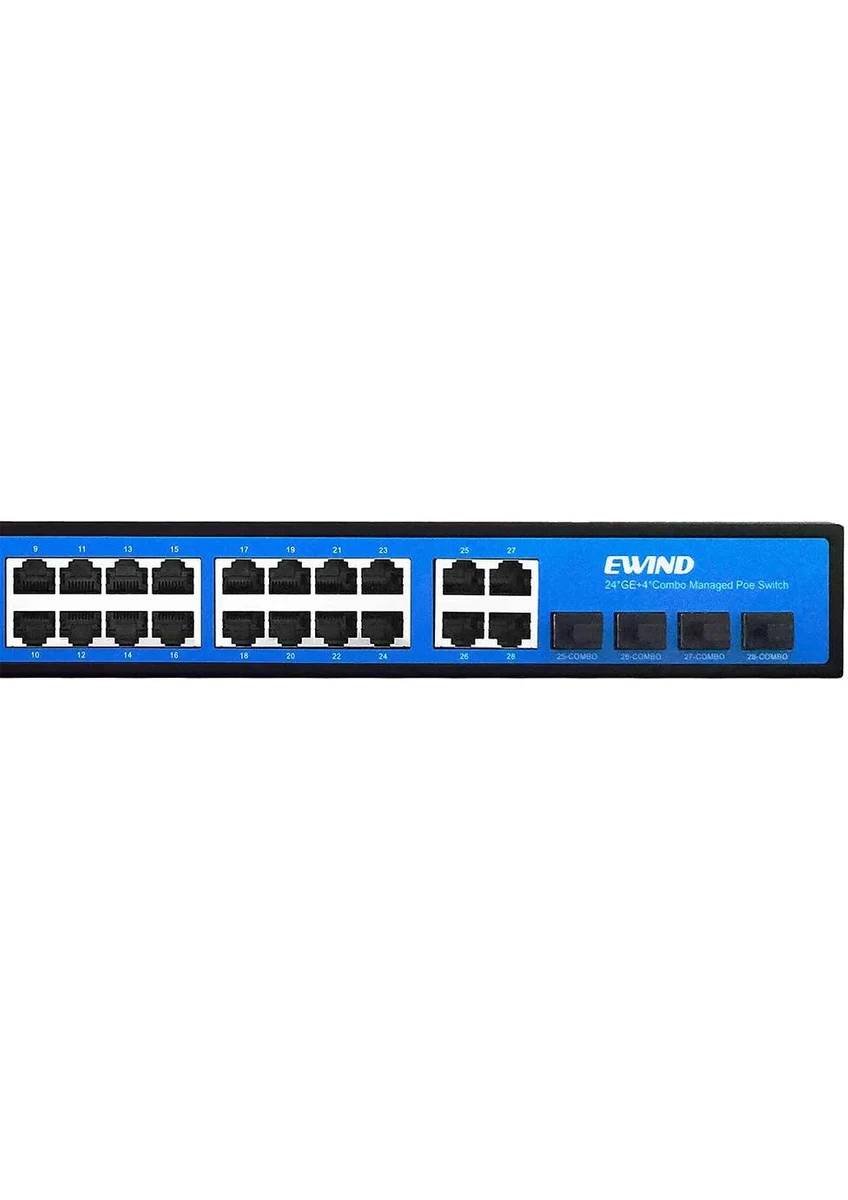 Ew-s2924gm-ap 24 Ge Poe+ 4 Combo Managed Poe Swıtch 400w