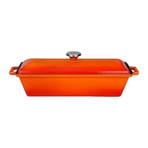 Lava Döküm Ekmek Kabı / Terrine Ekmek Tenceresi Dikdörtgen Ölçü 1