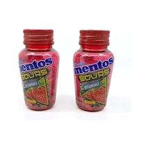 Mentos Sours Şekersiz Tatlandırıcılı C Vitaminli Çilek Aromalı Tablet Şekerleme 49gr X 2 Adet