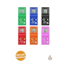 Nostaljik Gameboy Tetris Konsolu - Renkli Pil İle Çalışan Oyuncak Konsol