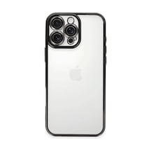 Apple İphone 16 Pro Max Kılıf Razer Lensli Silikon - Siyah