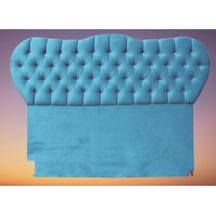 Başlık ALC KRİSTAL Model 120 cm MAVİ Renk Baby Face Kumaş Modern Desen El Yapımı