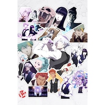 Death Parade Anime Sticker Paketi 20 Adet Çok Renkli