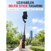 Aı Takipli Gimbal Selfie Stick 360 Otomatik Yüz Takibi Bluetooth Kumandalı Uzayabilir Tripodlu Telefon Sabitleyici - Lisinya