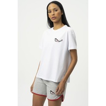 No Fear Orijinal Kadın T-shirt Beyaz 001