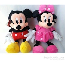 40 Cm Minnie Mouse Ve Mickey Mouse Disney Peluş Oyuncak İkili Set