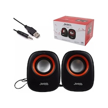 Jedel M600 1+1 Yuvarlak Model Mini Usb Hoparlör - Speaker 2 3 Watt