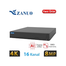 Dahua Zn-nvr1116m 16 Kanal 1x14tb Hdd Destekli 8mp Kamera Destekli 4k Nvr Kayıt Cihazı