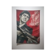 Scarface- Say Hello To My Little Friend Desenli Tasarım Duvar Halısı