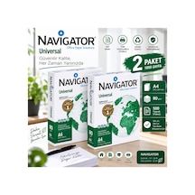 Navigator Universal A4 Fotokopi Kağıdı 80 Gr 2 Paket 1000 Yaprak Yazıcı Ve Fotokopi Uyumlu