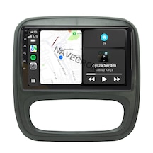 Renault Traffıc 2015-21 9" Uyumlu Androıd Multimedya Gerçek 2/32 Kablosuz Carplay Geri Görüş Kameralı 9"