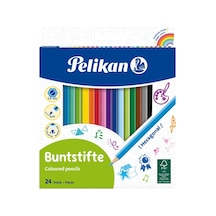 Pelikan Kuru Boya Kalemi 24lü Kutu 124-Pembe