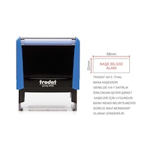 Trodat 4913 - Firma-şirket Kaşesi Mavi N11.11566