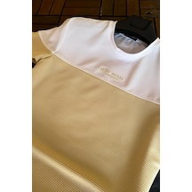 Ft 2469 For The Oceans Flok Baskı Slim Fit Erkek Tshirt 001