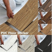 Novahub 20x300 Cm Vintage Tahıl Ahşap Zemin Sticker, Su Geçirmez Mutfak & Banyo Duvar Etiketi Ahşap