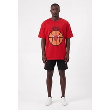 Blow Up Future Gen Günlük Spor Tişört Basketbol Kırmıızı Oversize 142027 SİYAH