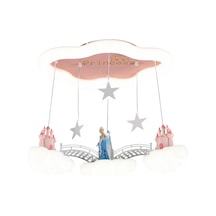 Elsa Figürlü Pembe Sarkıt Çocuk Odası Led Avize Diğer