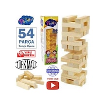 Çocuklar için Eğitici Denge Oyunu Ahşap Jenga