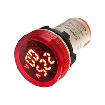 Ad22-22va 22mm Voltampermetre 50-500v 0-100a Ac Kırmızı