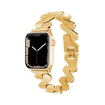 Apple Watch Uyumlu 38mm Kordon Krd-80 Metal Strap Kayış - Gold