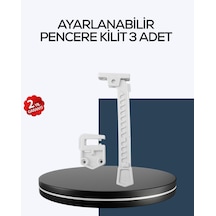 Çocuk Güvenliği İçin Cam Pencere Kilidi 3 Adet Mh-hs0845-4470 Diğer