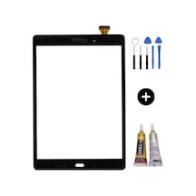 Samsung Galaxy Tab E Sm-t562 Uyumlu Hk Dokunmatik Siyah + Montaj Seti