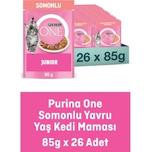 Purına One Junior Somonlu Yaş Yavru Kedi Maması 26x85g