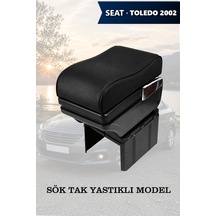 Seat Toledo 2002 Uyumlu Siyah Renk Lüks Tip Kol Dayama Bardaklıklı Küllüklü