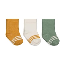 Civil Baby Basic Çizgili 3'lü 6-18 Ay Bebek Erkek Çorap Set - Standart