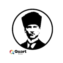Kalpaklı Atatürk Oto Sticker Araba Sticker