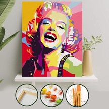 Sayılarla Boyama Tuval Seti 40X50 Cm - Marilyn Monroe