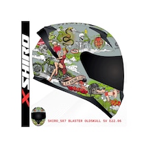 Shiro Fullface Blaster Ol Motosiklet Kaskı Kapalı Grafik