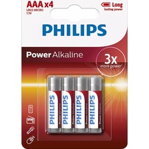 Philips LR03P4B/05 Alkalin AAA İnce Kalem Pil 4'lü
