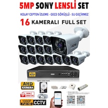 Ids - 16 Kameralı 1080P Fullhd 5Mp Sony Lensli Kamera Seti - 2021