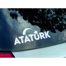 Atatürk Ay Yıldız Türk Bayrağı Sticker 00884