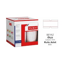 Tanex Motex Çizgili Beyaz Etiket 800 Adet