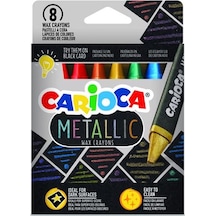 Carioca Metallic Maxi Yıkanabilir Pastel Boya 8'li
