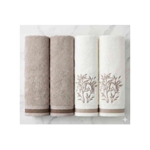 Özdilek Nev Bordado Best Hamam Set 4 Parça Bej Krem Çok Renkli
