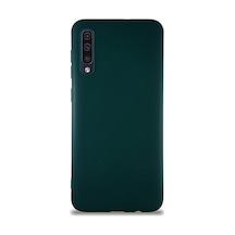 Samsung Galaxy A50 İle Uyumlu Kılıf Soft Premier Renkli Silikon Kapak - Yeşil