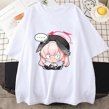 Tarzsokak Beyaz Mavi Arşiv Koharu Tees Kawaii Karakter Anime Manga Grafik Yaz Ge Beyaz