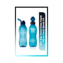 Tupperware  Eco Şişe Suluk Kolay Kapak 750 ml Deniz Mavisi 2'li