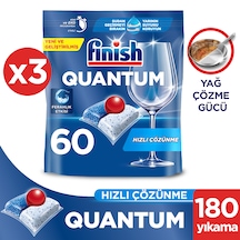 Finish Quantum 180 Tablet Bulaşık Makinesi Deterjanı (60 x 3)