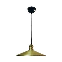 Retro Metal Sarkıt Avize Rustik Tekli Sarkıt Eskitme Cafe Mutfak Aydınlatma 40 Cm Beyaz