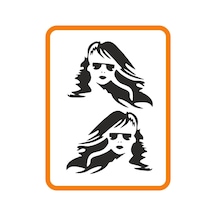 Madonna 2 Adet Sağ-sol Takım Ticari Araç Oto Sticker 40 30 Cm Siyah