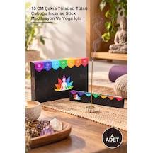 4 Adet Ayurvedic 7 Chakra Tütsü 15 Cm Çakra Tütsüsü Tütsü Çubuğu Incense Stick Meditasyon Ve Yoga İçin